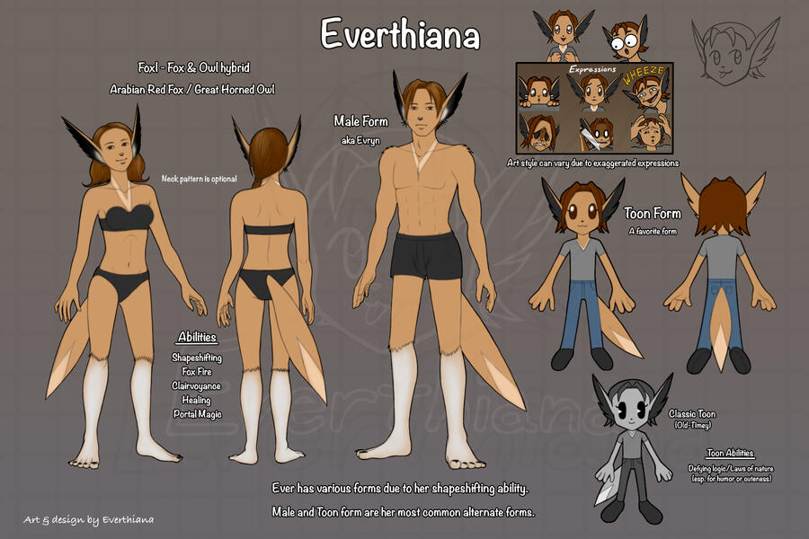 Ref sheet of Everthiana